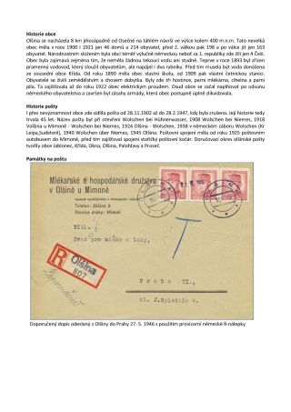 CZECH LANDS - POST OFFICES DISAPPEARED FROM MAPS – sheet 186