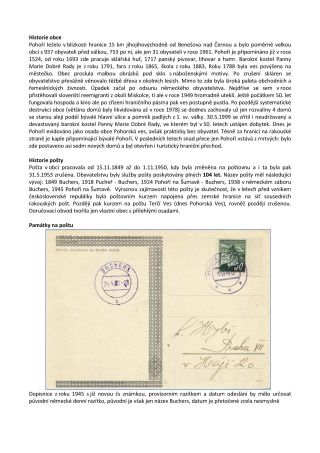 CZECH LANDS - POST OFFICES DISAPPEARED FROM MAPS – sheet 194