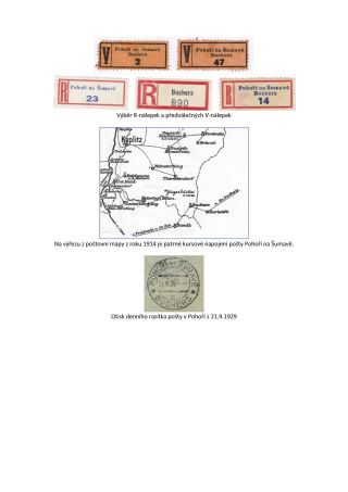 CZECH LANDS - POST OFFICES DISAPPEARED FROM MAPS – sheet 196