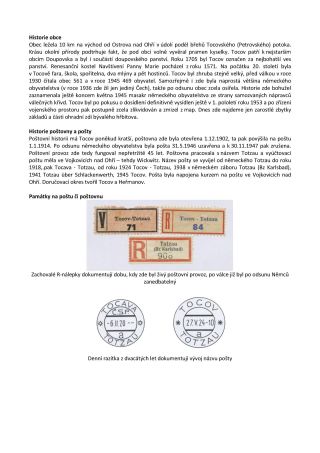 TSCHECHISCHE LÄNDER - POSTÄMTER VERSCHWUNDENE AUS DEN KARTEN – Blatt 236