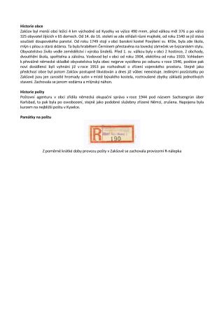 TSCHECHISCHE LÄNDER - POSTÄMTER VERSCHWUNDENE AUS DEN KARTEN – Blatt 270