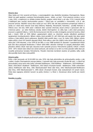 CZECH LANDS - POST OFFICES DISAPPEARED FROM MAPS – sheet 274