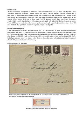 CZECH LANDS - POST OFFICES DISAPPEARED FROM MAPS – sheet 278