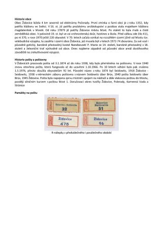 CZECH LANDS - POST OFFICES DISAPPEARED FROM MAPS – sheet 288