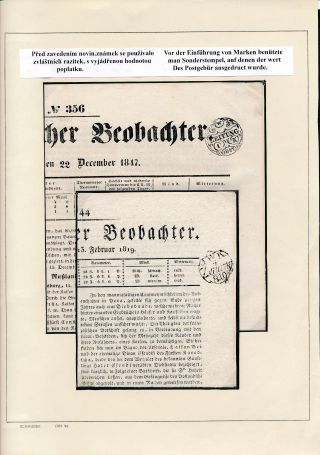 AUSTRIA: NEWSPAPER STAMPS 1851-1890 – sheet 2