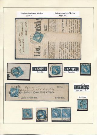 AUSTRIA: NEWSPAPER STAMPS 1851-1890 – sheet 5