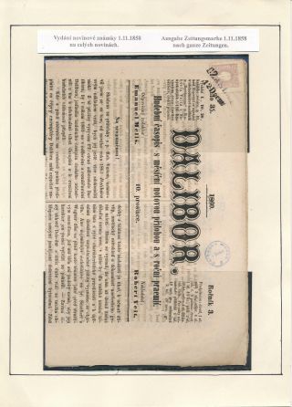 AUSTRIA: NEWSPAPER STAMPS 1851-1890 – sheet 9