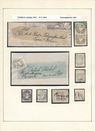 AUSTRIA: NEWSPAPER STAMPS 1851-1890 – sheet 10