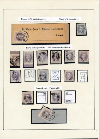 AUSTRIA: NEWSPAPER STAMPS 1851-1890 – sheet 15