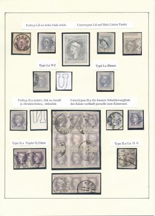 AUSTRIA: NEWSPAPER STAMPS 1851-1890 – sheet 16