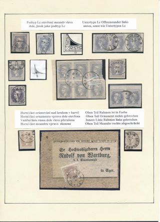 AUSTRIA: NEWSPAPER STAMPS 1851-1890 – sheet 18