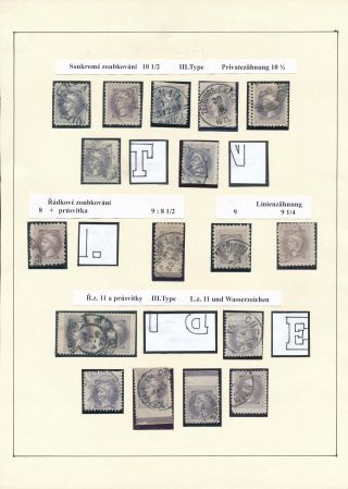 AUSTRIA: NEWSPAPER STAMPS 1851-1890 – sheet 27