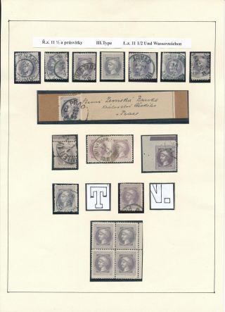 AUSTRIA: NEWSPAPER STAMPS 1851-1890 – sheet 28