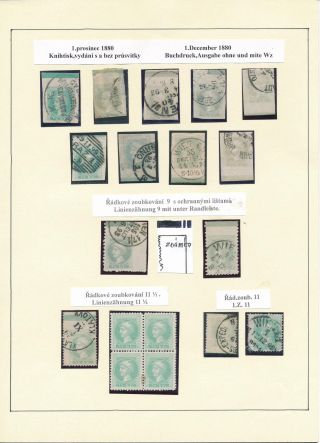 AUSTRIA: NEWSPAPER STAMPS 1851-1890 – sheet 33
