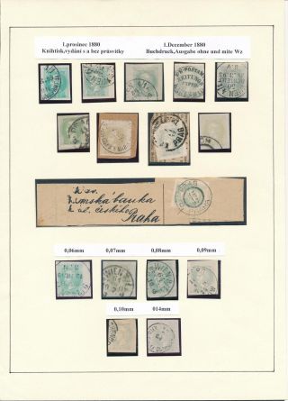 AUSTRIA: NEWSPAPER STAMPS 1851-1890 – sheet 35