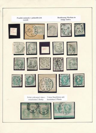 AUSTRIA: NEWSPAPER STAMPS 1851-1890 – sheet 36