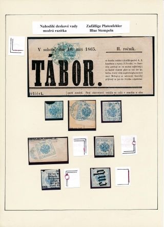 AUSTRIA: NEWSPAPER STAMPS 1851-1890 – sheet 44