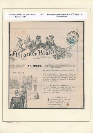 AUSTRIA: NEWSPAPER STAMPS 1851-1890 – sheet 50