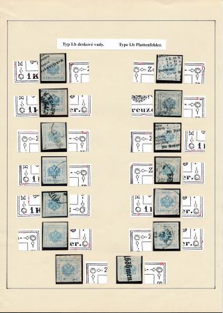 AUSTRIA: NEWSPAPER STAMPS 1851-1890 – sheet 53