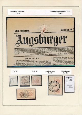 AUSTRIA: NEWSPAPER STAMPS 1851-1890 – sheet 61