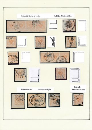 AUSTRIA: NEWSPAPER STAMPS 1851-1890 – sheet 69