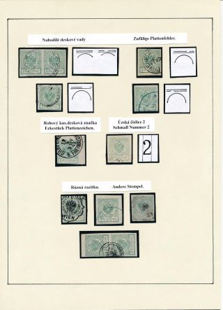 AUSTRIA: NEWSPAPER STAMPS 1851-1890 – sheet 70