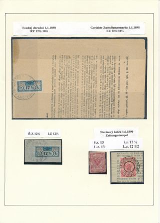 AUSTRIA: NEWSPAPER STAMPS 1851-1890 – sheet 72