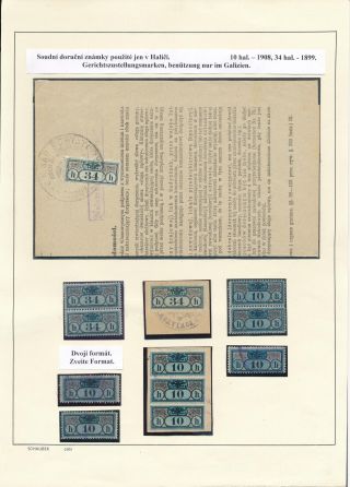 AUSTRIA: NEWSPAPER STAMPS 1851-1890 – sheet 73