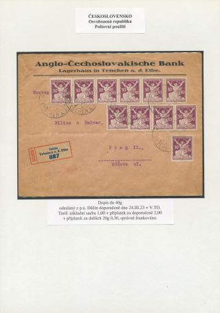CZECHOSLOVAKIA: LIBERATED REPUBLIC - POSTALY USED – sheet 24