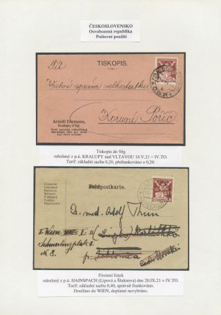 CZECHOSLOVAKIA: LIBERATED REPUBLIC - POSTALY USED – sheet 28