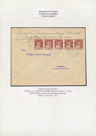 CZECHOSLOVAKIA: LIBERATED REPUBLIC - POSTALY USED – sheet 35
