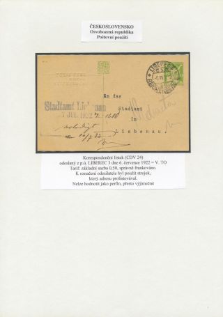 CZECHOSLOVAKIA: LIBERATED REPUBLIC - POSTALY USED – sheet 50