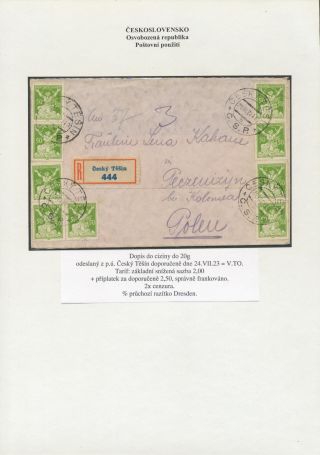 CZECHOSLOVAKIA: LIBERATED REPUBLIC - POSTALY USED – sheet 62