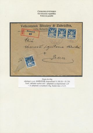 CZECHOSLOVAKIA: LIBERATED REPUBLIC - POSTALY USED – sheet 68