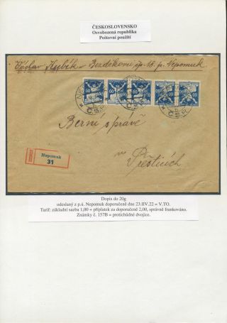 CZECHOSLOVAKIA: LIBERATED REPUBLIC - POSTALY USED – sheet 69