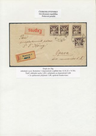 CZECHOSLOVAKIA: LIBERATED REPUBLIC - POSTALY USED – sheet 79