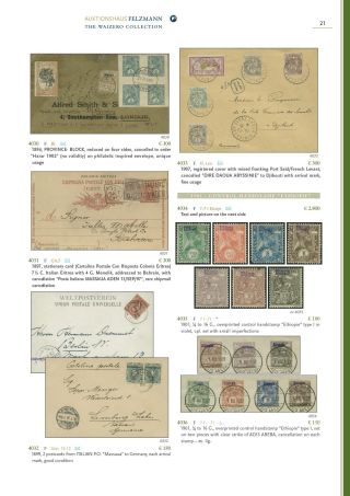 SPECIALISED PHILATELY OF ETHIOPIA – sheet 16