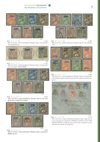 ETHIOPIEN - SPEZIALISIERTE SAMMLUNG – Blatt 18