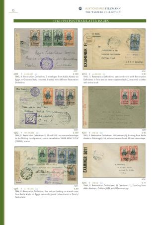 ETHIOPIEN - SPEZIALISIERTE SAMMLUNG – Blatt 67