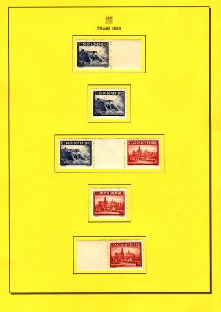 INTERNATIONALE BRIEFMARKENAUSSTELLUNG PRAGA 1938 – Blatt 5