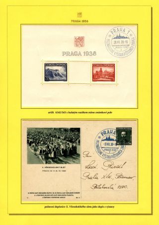INTERNATIONALE BRIEFMARKENAUSSTELLUNG PRAGA 1938 – Blatt 7