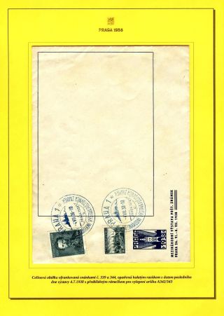 INTERNATIONALE BRIEFMARKENAUSSTELLUNG PRAGA 1938 – Blatt 15