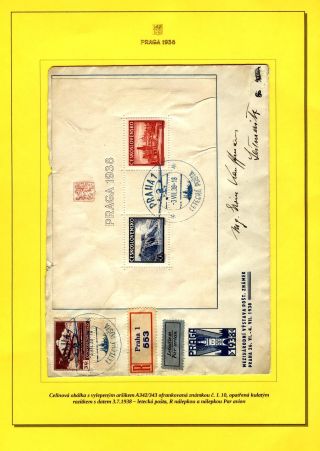 INTERNATIONALE BRIEFMARKENAUSSTELLUNG PRAGA 1938 – Blatt 16