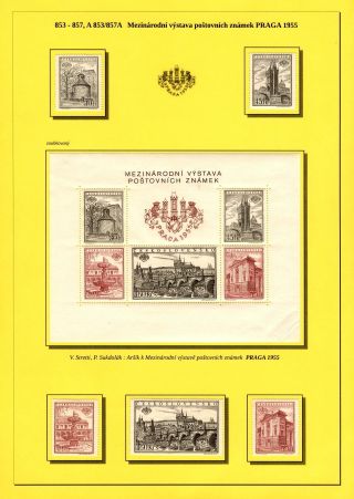 INTERNATIONALE BRIEFMARKENAUSSTELLUNG PRAGA 1955 – Blatt 3