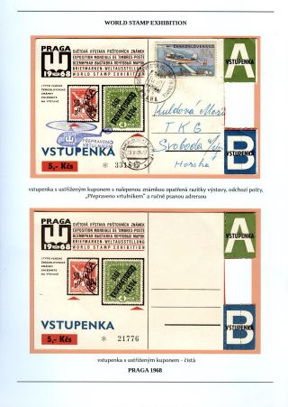 SVĚTOVÁ VÝSTAVA POŠTOVNÍCH ZNÁMEK PRAGA 1968 – list 6