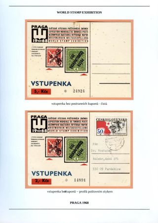 SVĚTOVÁ VÝSTAVA POŠTOVNÍCH ZNÁMEK PRAGA 1968 – list 7