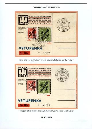 SVĚTOVÁ VÝSTAVA POŠTOVNÍCH ZNÁMEK PRAGA 1968 – list 8