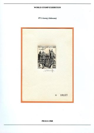 SVĚTOVÁ VÝSTAVA POŠTOVNÍCH ZNÁMEK PRAGA 1968 – list 9