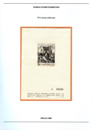 SVĚTOVÁ VÝSTAVA POŠTOVNÍCH ZNÁMEK PRAGA 1968 – list 10