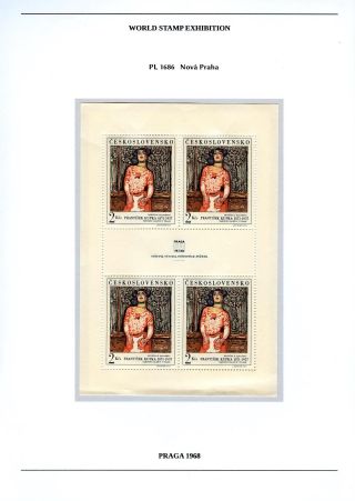SVĚTOVÁ VÝSTAVA POŠTOVNÍCH ZNÁMEK PRAGA 1968 – list 12